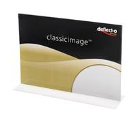 Deflect-o Présentoir de table 47905 Classic Image® A5 horizontal transparent 2 faces 12 pièces