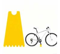 Présentoir de vélo transparent pour stationnement de vélo pliable et vitrine d'intérieur Support en résine durable avec taille compacte Facile à installer Kit d'outils Rouge (jaune)