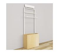 Présentoir de vente au détail pour ceintures, crochets de cintre de magasin de vêtements, étagères de rangement pour écharpes, 60 x 25 x 165 cm, design réglable et robuste, idéal pour les solutions de