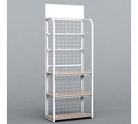 Présentoir de Vente au détail, Support de Stockage de collations, présentoir de Vente au détail, étagère d’Organisateur de collations, étagère en Acier et en Bois Robuste, présentoir de Boul