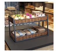 Présentoir de Vente au détail, Support de Stockage de collations, Support de Bonbons de magasins pour comptoir, présentoir de Boulangerie à 2/3 Niveaux pour fête/marché aux puces/restaur