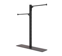 Présentoir de vente au détail, support en T en fer pour chaussettes, boucles d'oreilles, porte-clés et bijoux, solution de rangement commerciale à 2 niveaux pour événements de fournisseurs et magasins