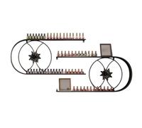Présentoir de vernis à ongles en métal en forme de U, présentoir multifonctionnel à suspendre, 4 niveaux, présentoir pour cosmétiques, rouges à lèvres, parfums, pour salon (2 pièces)(Black,B)