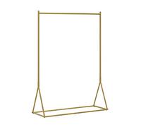 Présentoir de vêtements, simple tringle à vêtements en métal, adapté aux magasins de vêtements, aux magasins de mariage, etc, élégant et beau, forte capacité portante, facile à assembler/d'or