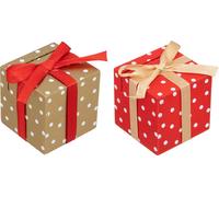 Présentoir de vignettes de Noël, cadeau, 2 pcs.