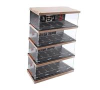 ＡＷＨＡＯ Présentoir de Voiture Moulé sous Pression, Vitrine de Simulation de Parking, échelle 1:64 En Acrylique pour Cadeaux de Collection, 4 couches