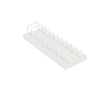 Présentoir d'échantillons de bureau pour salons et vente au détail - Blanc | Petit présentoir d'échantillons de bureau pour organiser les matériaux de foire et les échantillons de vente au détail