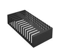 Présentoir D'échantillons De Carrelage À 14 Grilles, Étagère De Présentation for Sol, sans Assemblage, for Carrelage, Pierre Et Matériaux De Construction(Black,W-2.1cm)