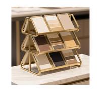 Présentoir d'échantillons de carrelage Double Face, Support Triangulaire en métal pour Magazines et échantillons, Organiseur Polyvalent 40 x 35 x 60 cm pour la Maison et Le Bureau