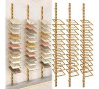 Présentoir d'échantillons de carrelage, Grande étagère Murale pour carrelage en céramique et Pierre, présentoir à 11 Niveaux pour échantillons de marbre et de Porcelaine, idéal pour Les Expo