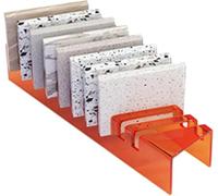 Présentoir d'échantillons de carrelage, présentoir en Acrylique Transparent pour échantillons de carrelage - Organisateur de Table Polyvalent pour Panneaux de Porcelaine, de Pierre et de boi