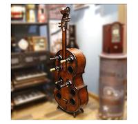 Présentoir décoratif en Bois en Forme de Violoncelle, vitrine de vin Rouge au Sol autoportante et décoration de Sol du Bar KTV pour Cave (Couleur : Marron, Taille : 43x18x140cm)