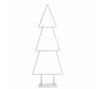 Présentoir décoratif en métal pour décorations - 111 cm - Sapin de Noël blanc - Pour décorations de Noël