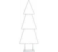 Présentoir décoratif FELIZ - Hauteur env. 111 cm - Arbre en métal blanc
