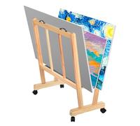 Présentoir d'exposition d'art | Étagère sèche en bois de pin pour impressions d'art - Cadre à rouleaux avec support pour affiches, meubles d'atelier pour galeries pour ranger des œuvres d'art et des