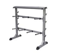 Présentoir disques et Haltères stabilité Gris 300 kg 49 x 100 x 95cm#FE vidaXL