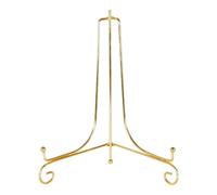 Présentoir doré, support de bricolage, support de livre, socle photo, bol, cadre, image, assiette, étagère, chevalet, rangement, décoration - 15 cm