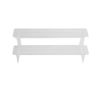 Présentoir échelle en acrylique transparent à 25 niveaux pour parfum, poupée, bijoux, cupcakes et rangement de collection (2 couches, 29 cm)