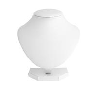 Présentoir élégant pour collier, bijoux, buste pour maison, commode, étagère, espace de rangement, cadre blanc