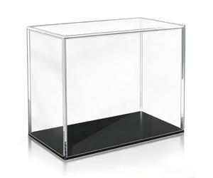 Présentoir empilable en acrylique pour boîte Elite Trainer, base noire musée avec couvercle transparent, unité de rangement verticale résistante aux rayures, pour collectionneurs de cartes