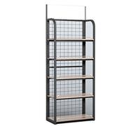 Présentoir en acier et bois robuste pour produits de boulangerie, support pour frites de café, exposition, foires, magasins, vendeurs,