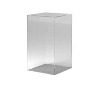 Présentoir en acrylique avec couvercle transparent pour exposition et vitrine