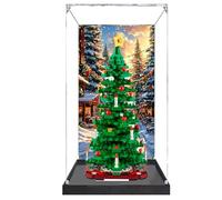 Présentoir en acrylique haute transmission pour modèle d'arbre de Noël Lego 40573, résistant à la poussière et aux chutes, parfait pour les cadeaux, les objets de collection pour adultes (modèle n° D)