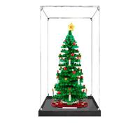 Présentoir en acrylique haute transmission pour modèle d'arbre de Noël Lego 40573, résistant à la poussière et aux chutes, parfait pour les cadeaux, les objets de collection pour adultes (modèle n°