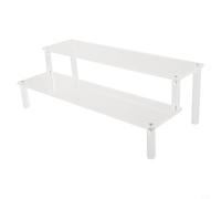 Présentoir en acrylique transparent à 13 étages pour bouteilles de parfum, figurines et objets de collection - Support de rangement à plusieurs niveaux pour la maison et le bureau (2 couches de 30 cm)