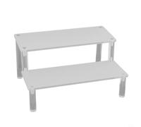 Présentoir en acrylique transparent à 13 étages pour bouteilles de parfum, figurines et objets de collection - Support de rangement à plusieurs niveaux pour la maison et le bureau (2 couches de 20 cm)