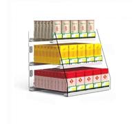 Présentoir en Acrylique Transparent - Organiseur Mural pour briquets, boîtes d'allumettes et Chewing-Gum - Taille : 79,5 cm x 28,4 cm x 36 cm - Solution de Rangement élégante et élégante