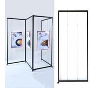 Présentoir en aluminium 60 x 150 cm Chevalet publicitaire pour mariages et expositions, support de panneau portable, parfait pour les affiches et les œuvres d'art (1 pièce)