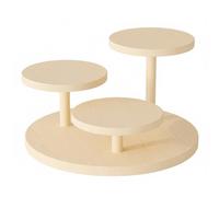 Présentoir en Bois 3 Niveaux, Supportd’Affichage Multicouche pour Produits, Étagère Présentation Escalier, Organisateur Polyvalent pour Exposer Bijoux Cosmétiques Cupcakes Décoration Comptoir Maison