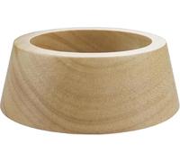 Présentoir en bois pour basket-ball, football, volley-ball, football, football, boule de cristal (marron clair, 1 pièce)