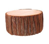 Présentoir en Bois Rustique Fausse Souche D'arbre Cylindrique Stable | Surface Mate Non Réfléchissante Texture Bois Réaliste, Support pour Bougie Chauffe-plat, pour Vitrines et Événements