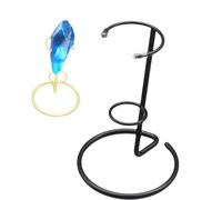 Présentoir en cristal pour baguette en cristal, support de baguette en métal, chevalet pour petites pierres précieuses, cristal minéral agate (dos 1 pièce)
