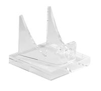 Présentoir en forme de cœur en acrylique transparent | Petit support sur pied pour géodes, roches, minéraux, agate et objets de collection | Support de pierres précieuses en pour décoration de