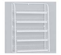 Présentoir en grille pour vente au détail - Étagère à bonbons sur pied pour chewing-gum Couleur blanche 45 x 15 x 67 cm - Solution de rangement idéale pour les pharmacies et les caissiers