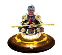 Présentoir en lévitation, base rotative à 360°, décoration flottante mythe noire avec lumière LED tactile, kit d'affichage flottant magnétique et support de figurine pour objets de collection, enfants