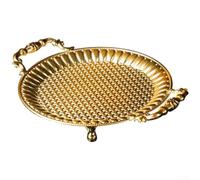 Présentoir en métal à deux niveaux avec finition de style européen pour anniversaire, fête de mariage, présentation de gâteaux, pâtisseries et confiseries (B)