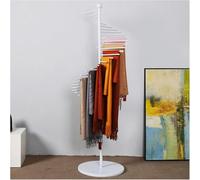 Présentoir en métal pour écharpe - Design en spirale pour économiser de l'espace pour magasin de vêtements et présentation de ruban