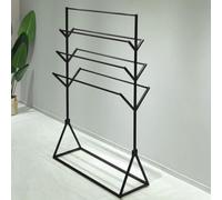 Présentoir en métal pour écharpe, présentoir commercial, hijab commercial, étagère de rangement autoportante pour usage commercial et commercial