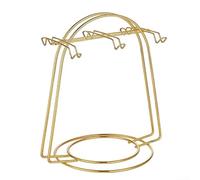 Présentoir en métal pour tasses à thé et soucoupes avec joints de soudure sécurisés, égouttoir à eau et cintre pour tasses, rangement pratique pour la maison et le restaurant (B)