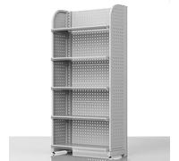 Présentoir en métal robuste pour vente au détail et maison, étagères pour collations et marchandises, organiseur de rangement polyvalent pour garage et boutique