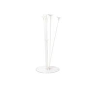 Présentoir en plastique blanc pour 7 ballons décoratifs (H40 cm) - -