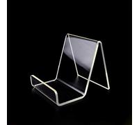 Présentoir en plexiglas transparent pour chaussures, téléphone, tablette, menu, livre de cuisine (Lot de 2)