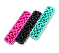 Présentoir en Silicone for pinceaux à ongles, 2 pièces, présentoir for de maquillage, mallette rangement, porte-brosse for peinture Nail Art, support for stylo Pour Pinceaux De Maquillage(Mixed color)