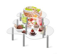 Présentoir fait à la main en acrylique transparent pour gâteaux - Présentoir à cupcakes (L)