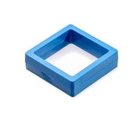 Présentoir flottant coloré 3D, boîte de rangement bijoux, Suspension Film, élastique Bracelet à ficelle main, 20 pièces Pour Exposer Des Bijoux Et Des Pièces(Dark blue,11x11cm)