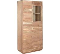 Présentoir Home ESPRIT naturel en acacia 80 x 40 x 180 cm